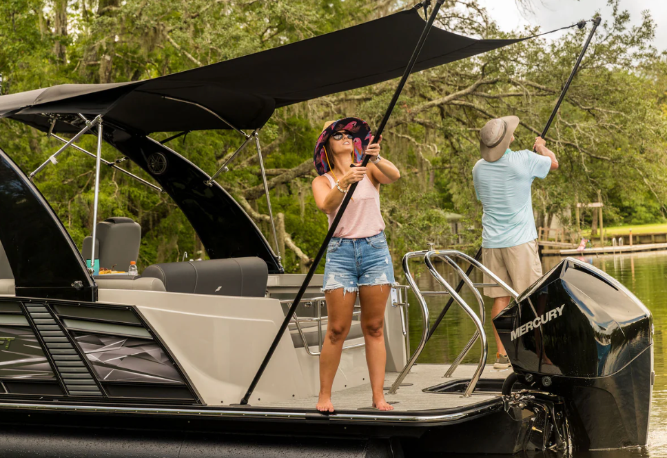 Pontoon Boat Sun Shade System