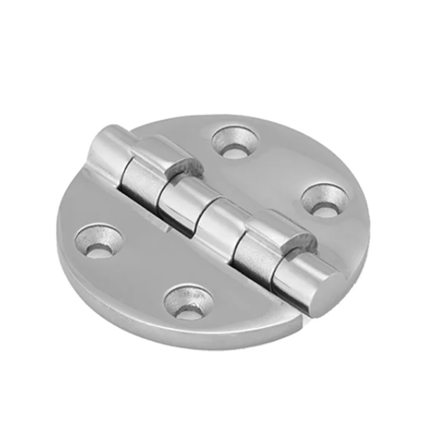 Marine Grade Hinge 2.5"X2.5", Round, TM with 110 Degree Stopper