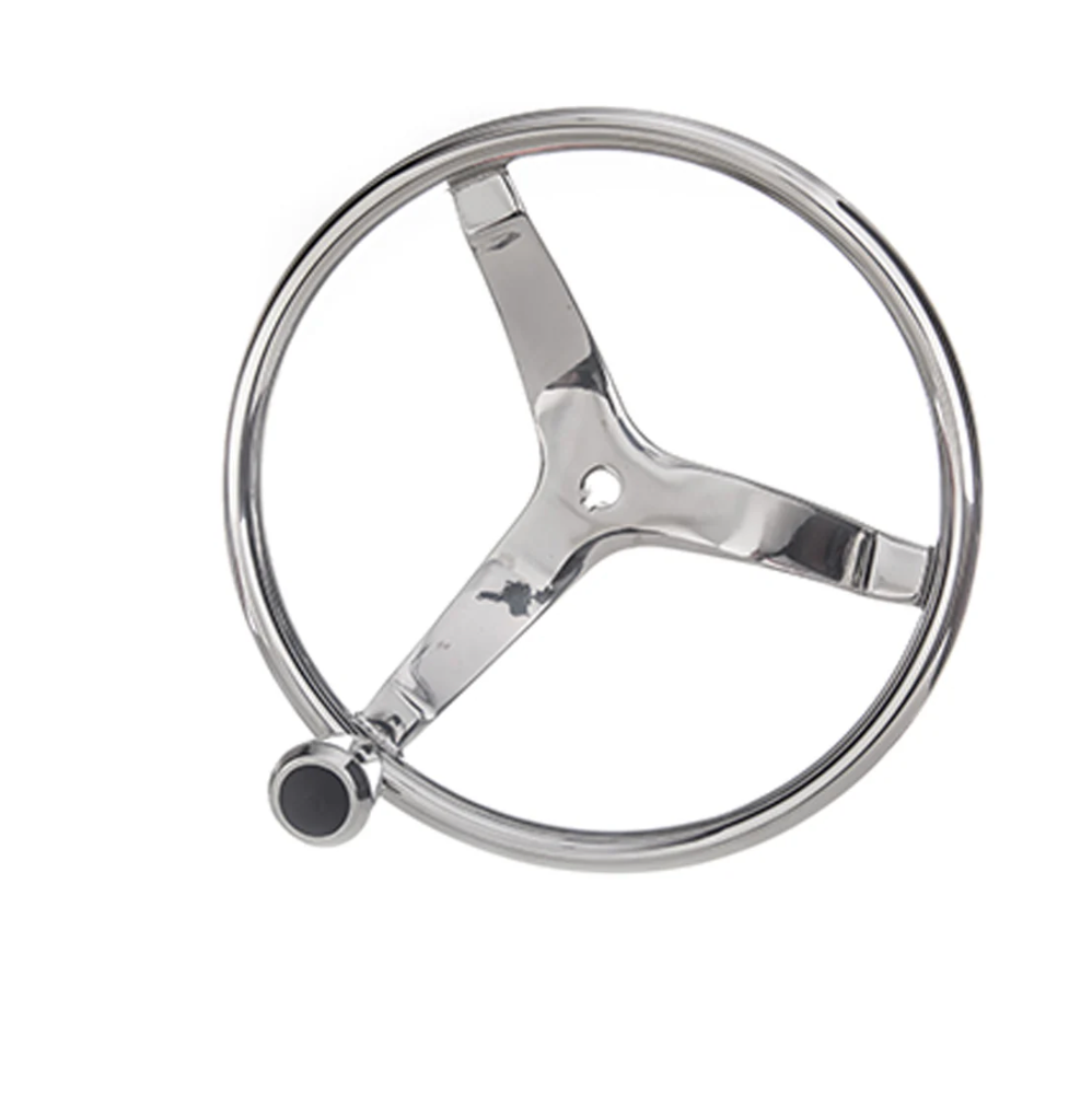 13-1/2" Steel Marine Steering Wheel W/ Knob